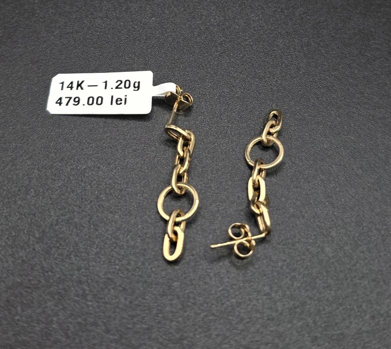 Cercei aur 14k 1.20gr