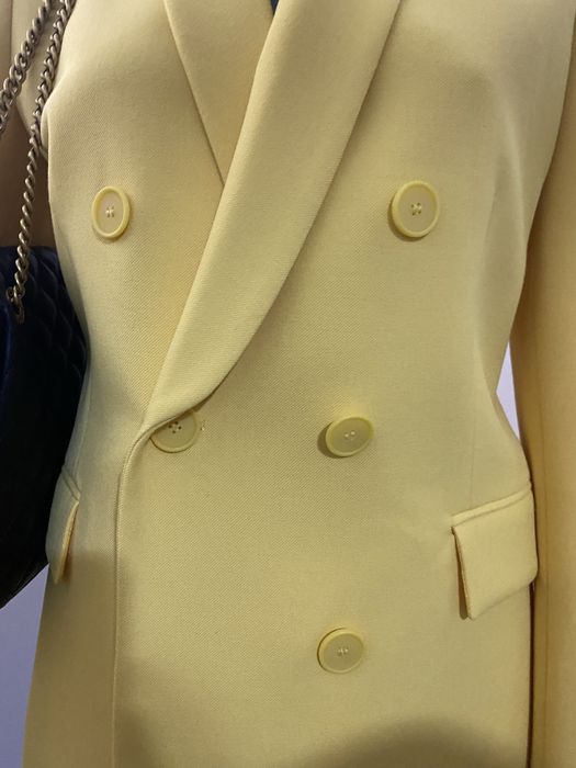 Sacou drept cu guler smoching Zara ZW