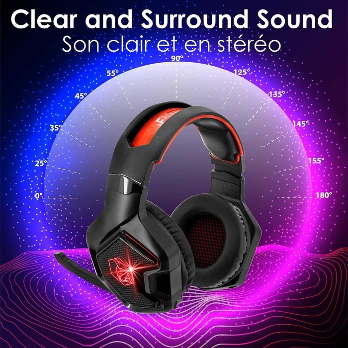 EMPIRE GAMING Căști wireless Gaming WarCry P-HW1 cu microfon Surround