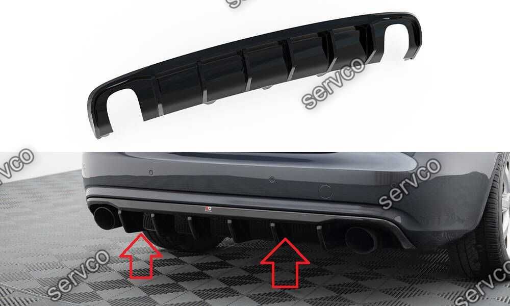 Difuzor bara spate Audi A4 B8.5 Facelift 2011-2015 v33 Maxton Design