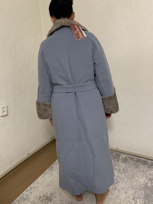 Пальто  с натуральным мехом