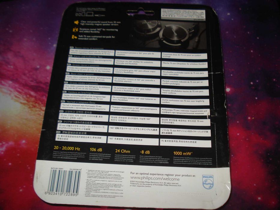 Casti Philips noi sigilate model shl3005bk microfon jack 3.5mm