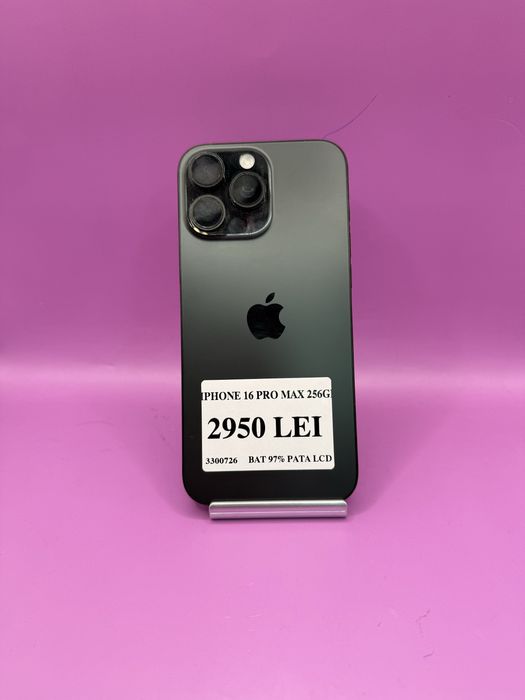 Iphone 16 Pro Max 256gb pata ecran •Matei Amanet Crangasi•33007