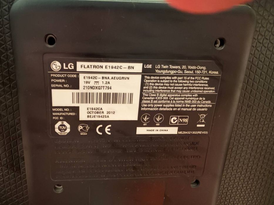 Lg monitor Flatron E1942c