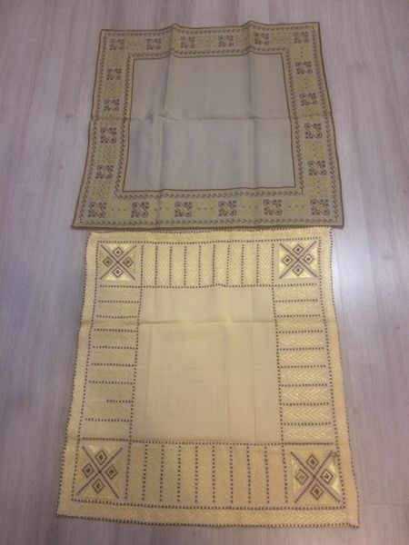 карета бродирани 18 броя - различни размери, платове конци, цени.