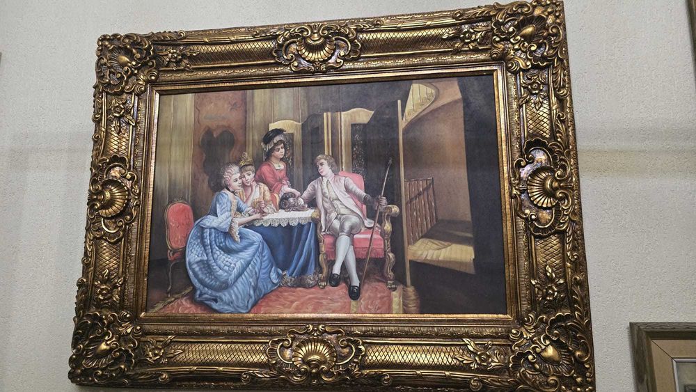 Vand tablou cu rama din lemn