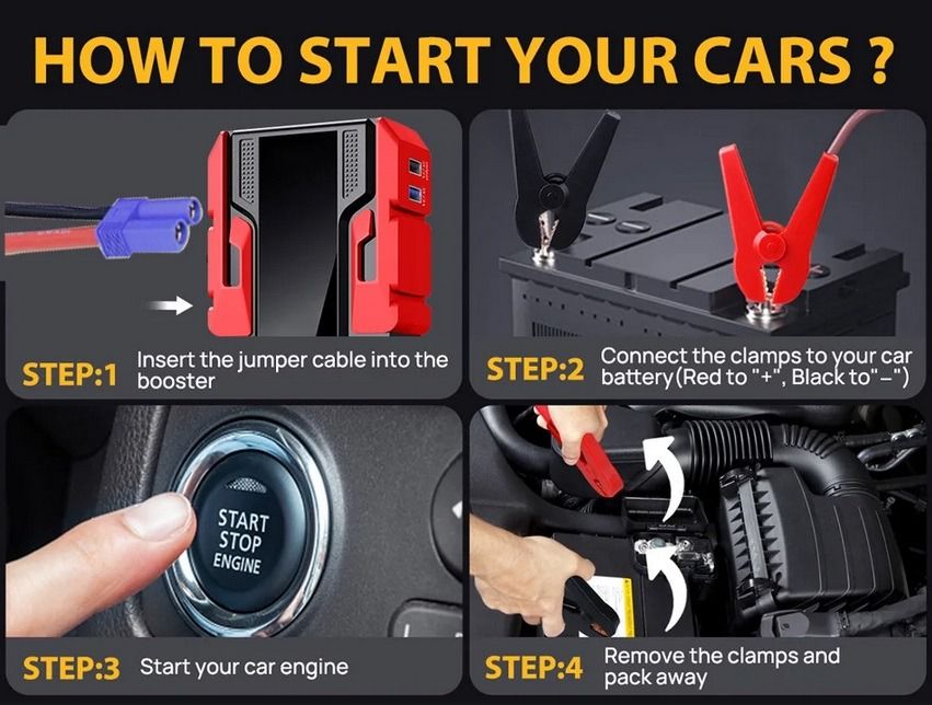 Стартерно устройство №3941-1 Jump Starter за директно стартиране на ав