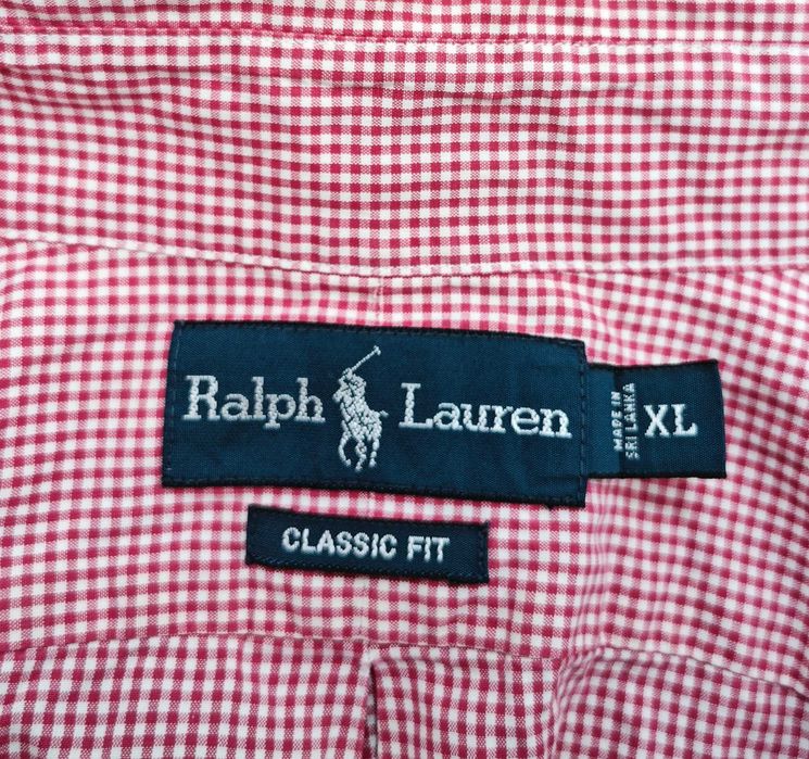 SALE % Ralph Lauren оригинална Мъжка Карирана риза с къс ръкав размер XL