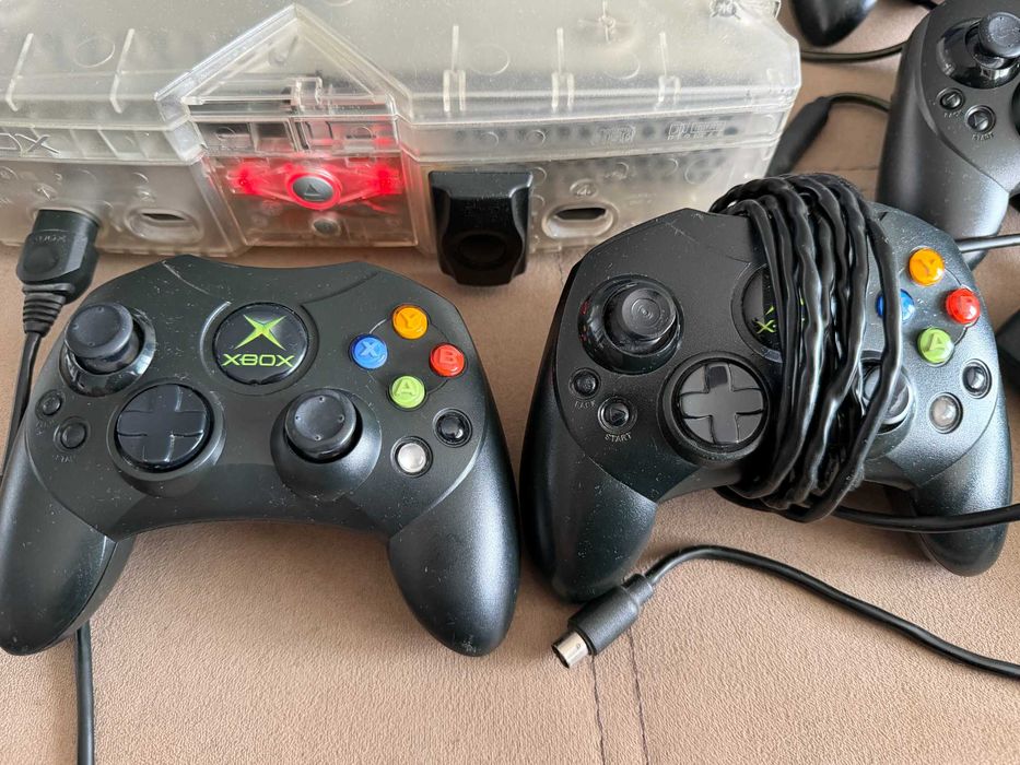 Xbox Original Crystal Edition 80GB 4 контролера