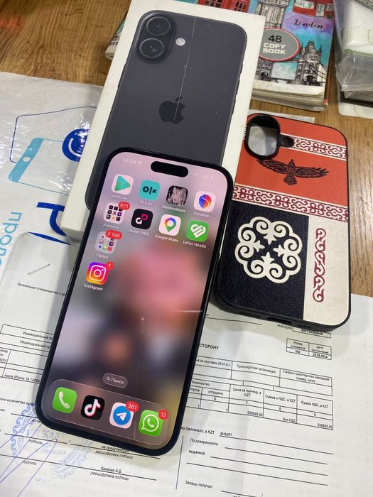 Продам 16 128гб акб90 состоине хорошо  коплект полный. Цена 350мын