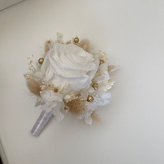 Set nuntă- Lumanari + buchet mireasa