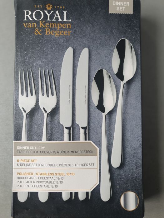 Прибори, луксозен комплект за двама Royal van Kempen Begeer 18/10