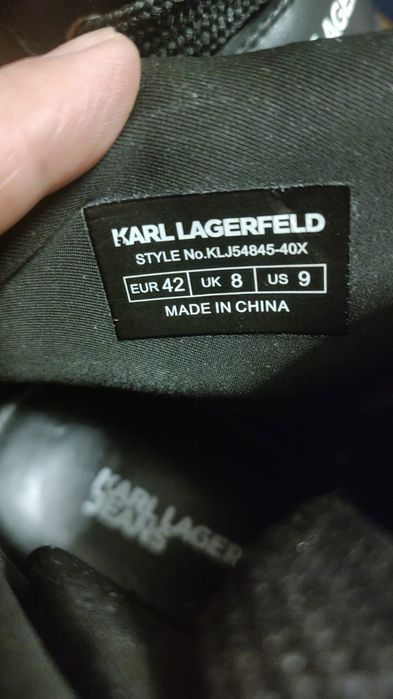 Ботинки KARL LAGERFELD JEANS, размер 42