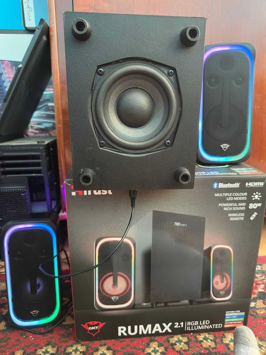 Boxa TRUST GXT RUMAX 2.1 40W-80W conexiune multipla