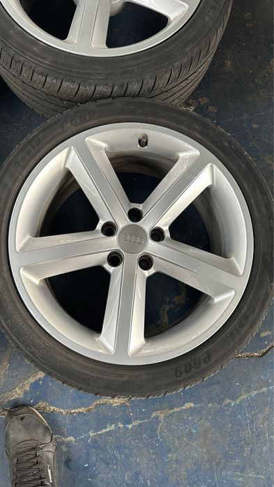 Jante cu anvelope 18 sline audi a4 b8 a5 a6 a7 ET 29