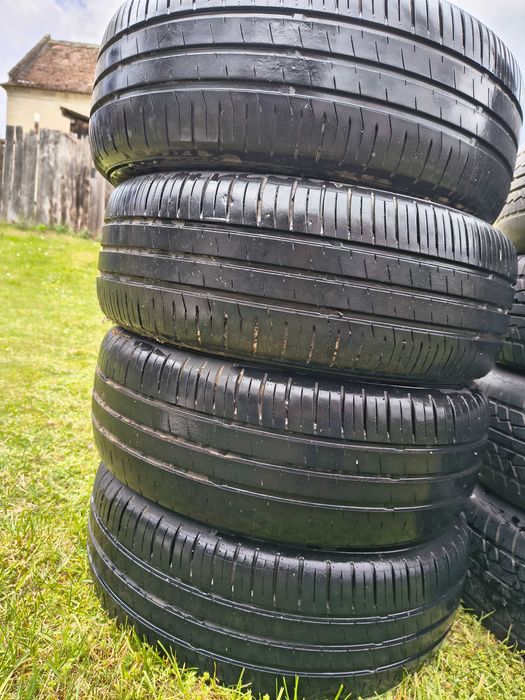 Set Jante aluminiu + anvelope Mercedes 195/55 R 15 stare foarte buna