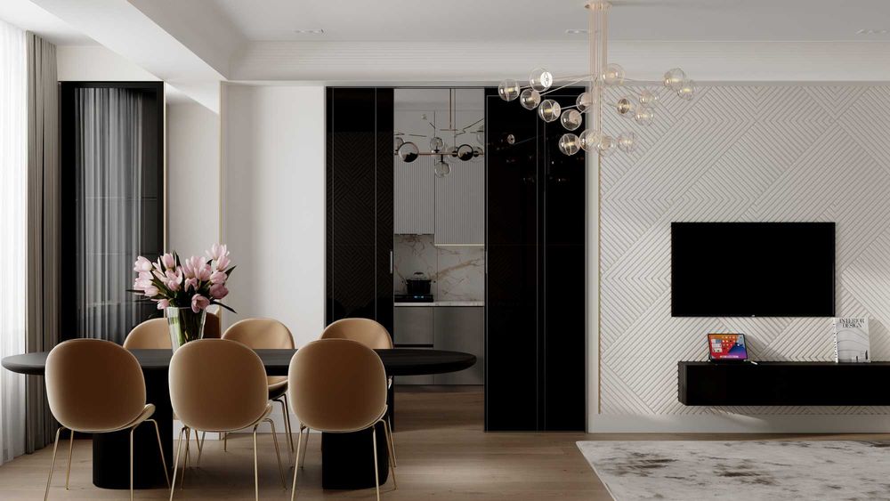 Обои в интерьере гостиной 2024 Обои в интерьере гостиной 2024