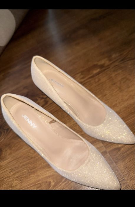 pantofi cu toc sclipitori