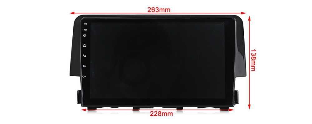 NAVIGATIE Android 14 Honda Civic 2015 - 2020  Waze CarPlay + CAMERA