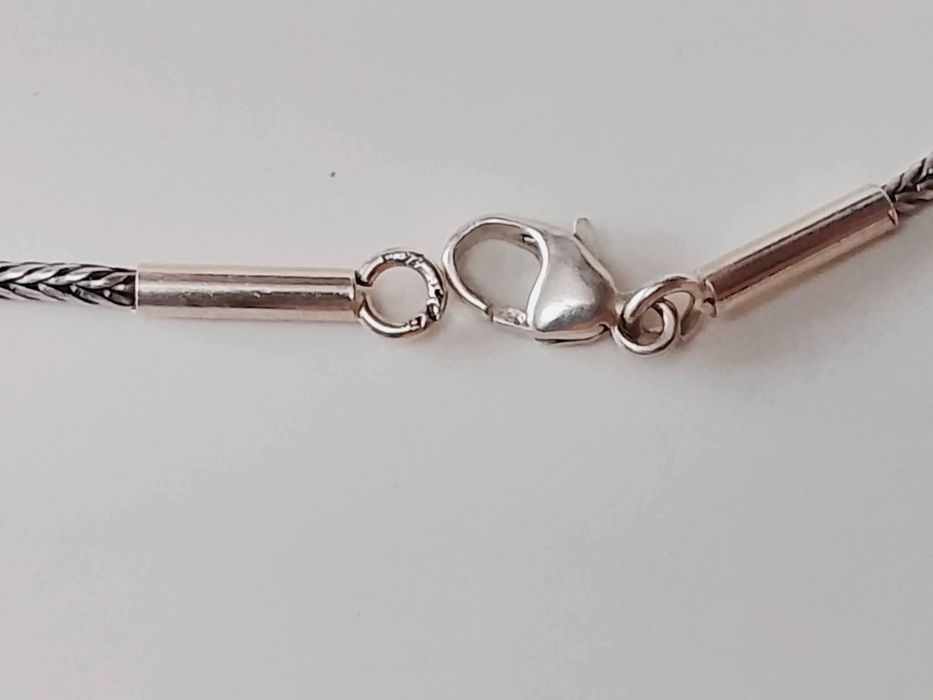 Vechi colier lant si pandantiv argint 925, piatra zirconiu, copii