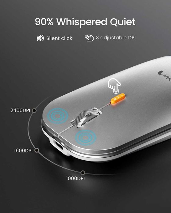 Set tastatură mouse Bluetooth iluminare din spate ProtoArc pentru Mac,KM100-A,multi-dispozitiv,reîncărcabil,fără USB,pentru MacBook Pro/Air iPad