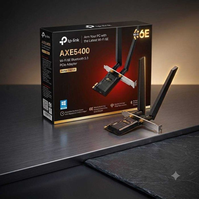 TPLink Archer TXE72E AXE5400 WiFi 6E Tri-Band BT5.3 PCi-E Adapter