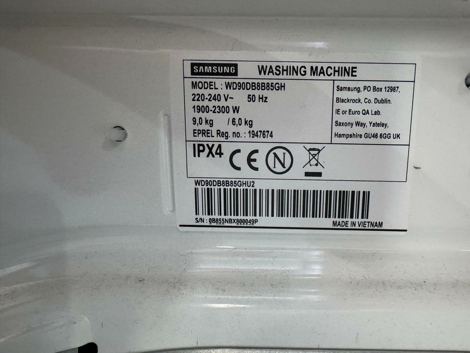 Masina de spalat cu uscator Samsung,9/6 kg ,Wi-Fi