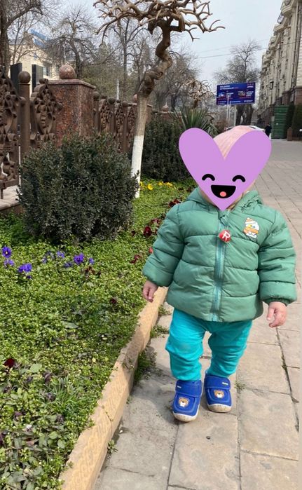 Детская утепленная куртка  80 размер