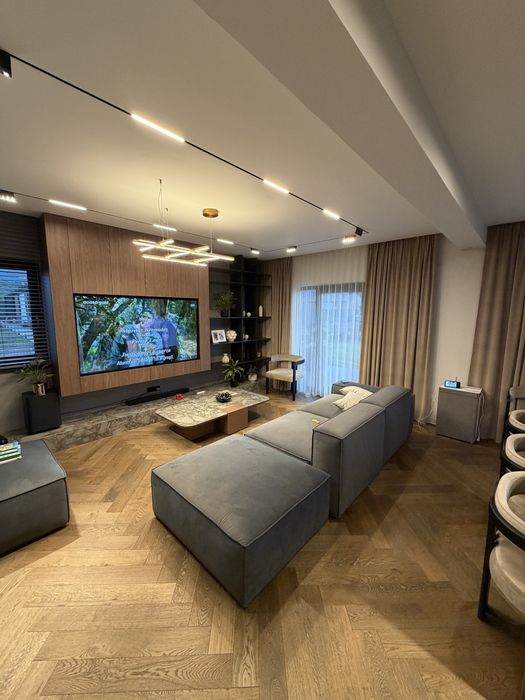 Vand casa parter constructie 2025 mobilata si utilata complet