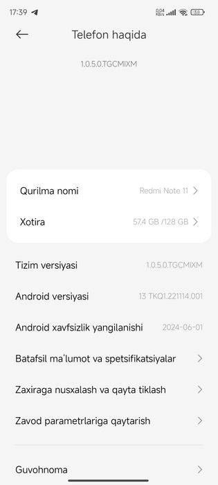 Redmi note 11 sotiladi