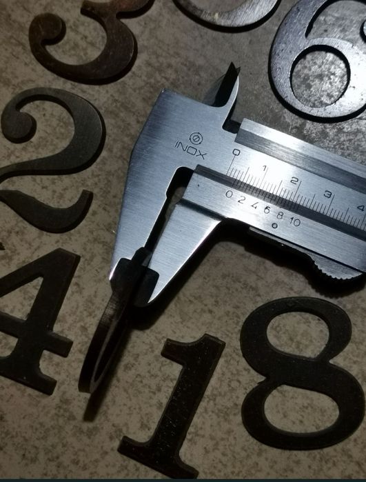 Цифри за номериране 0-9 , месинг