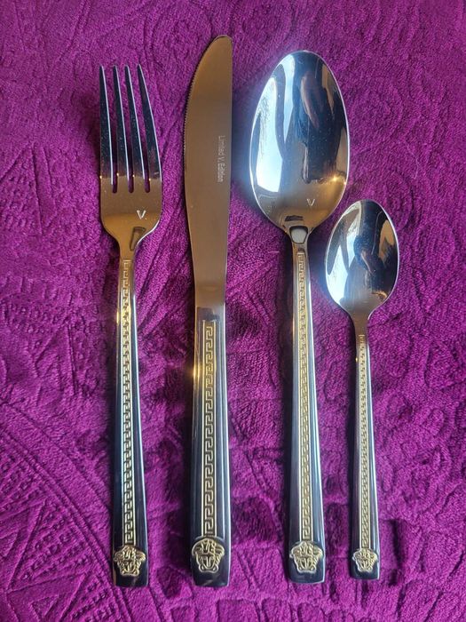 Комплект прибори за хранене  и метало-керамични кухненски ножове