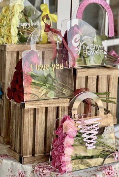 Прозрачные сумки для цветов!