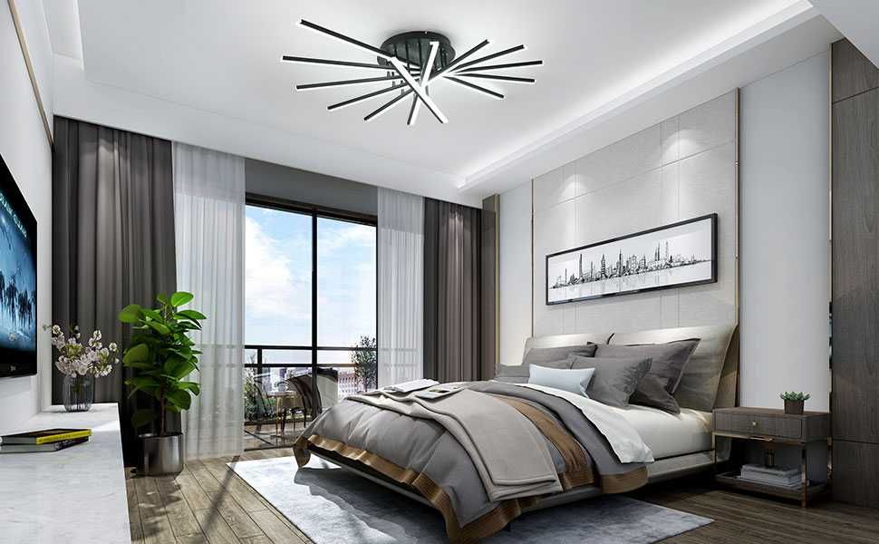 Модерно ЛЕД LED таванно осветление, полиле, 8+1 светлини,  креативни