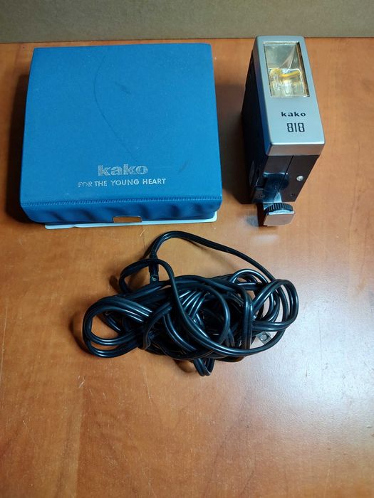 Aparat foto film Yashica Electro 35 GS teleobiectiv si bliț KAKO 818