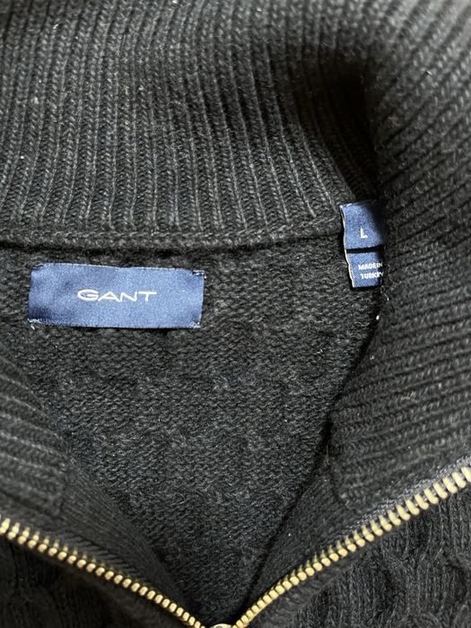 Gant Cable Knit Zip Cardigan размер L