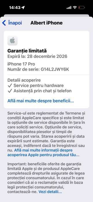 iPhone 17 Pro 256GB Cosmic Orange
