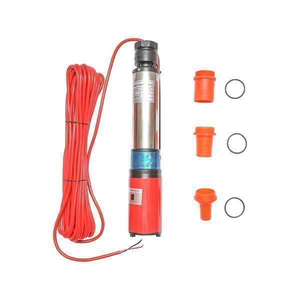 Потопяема водна помпа за слънчев панел 24v/300w 8a дебит 4m3/h, d80 мм