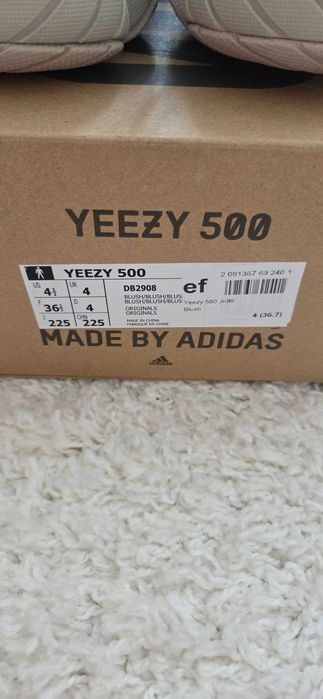 Adidas Yeezy 500,originali,marimea 36 2/3,culoare blush,noi,cu eticheta