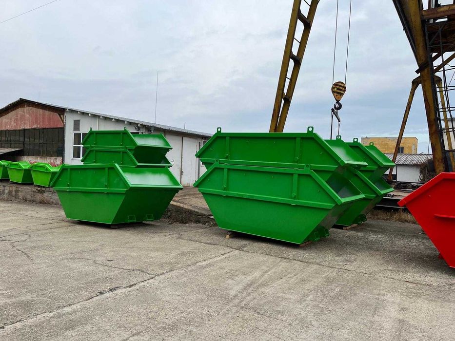 Метални контейнери за строителни отпадъци – 4 м³ / 5,5 м³ / 7 м³