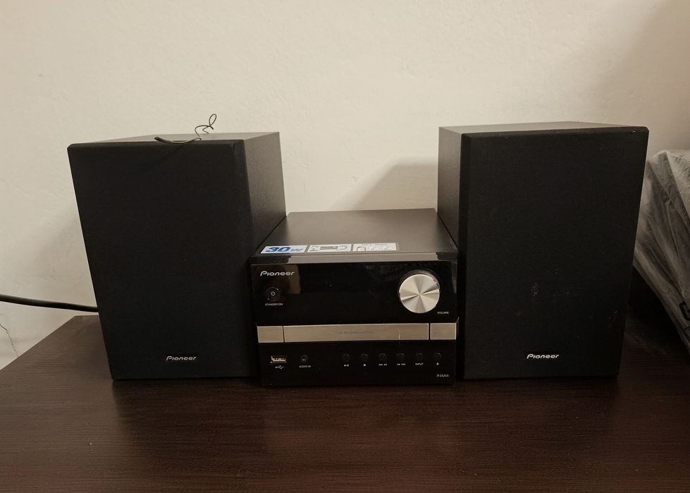 Minisistem audio Pioneer X-EM12, CD Player, tuner FM, USB, 2x15W, Black