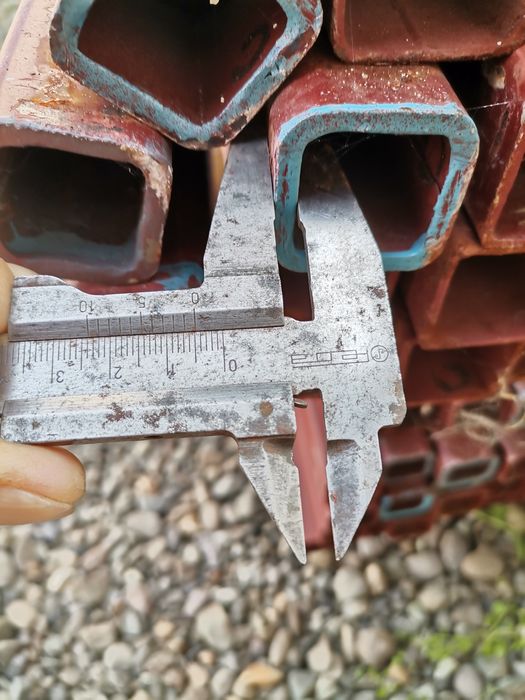 Stâlpi gard  spaleri vita vie Patrata otel 40x40x240