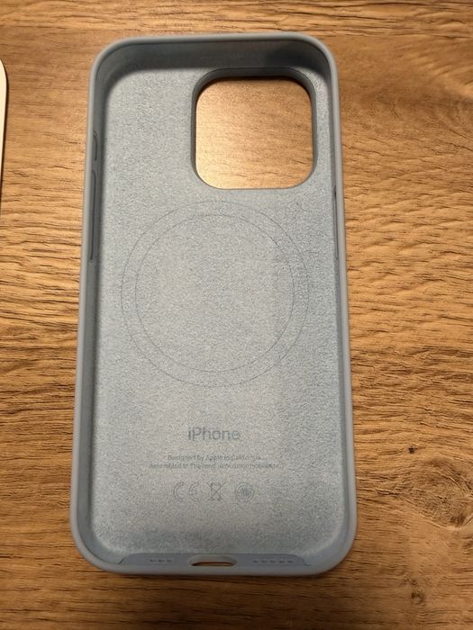 Husa originala Apple iPhone 15 Pro Silicon Case Light Blue – MagSafe