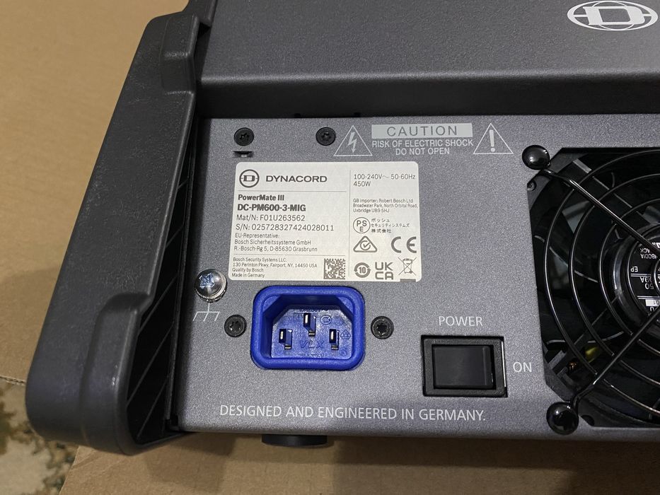 Новый Dynacord pm600-3 , Оригинал
