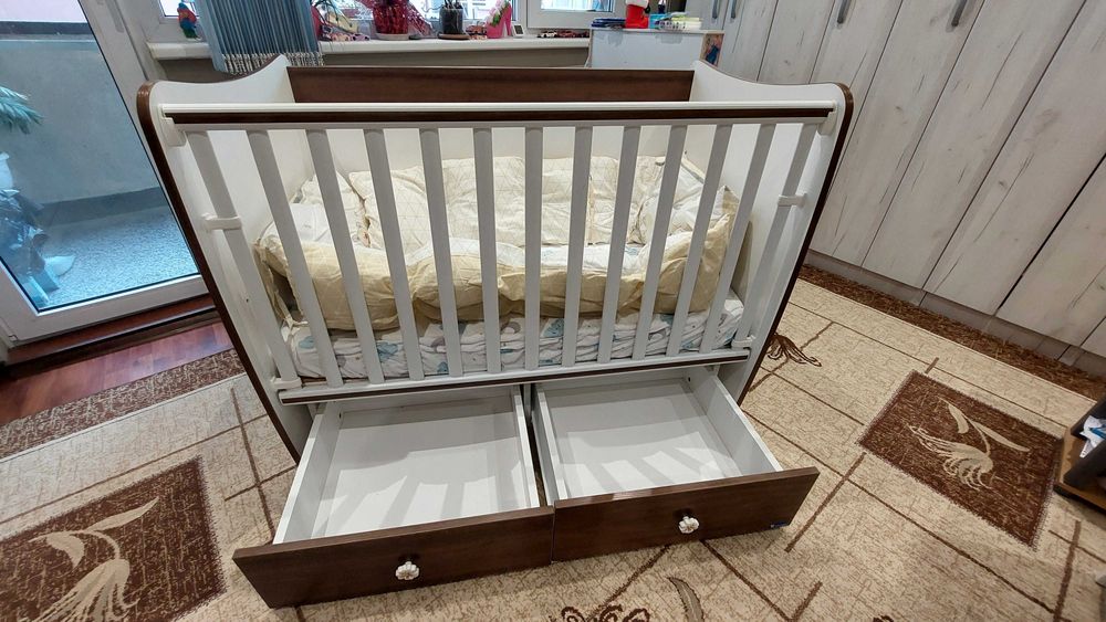 Бебешка кошара/люлка/легло Lorelli + матрак Magniflex Bamboo