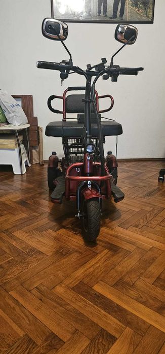 Trotty Scuter electric, model it-e3, motor 350w, baterie 12ah - rosu