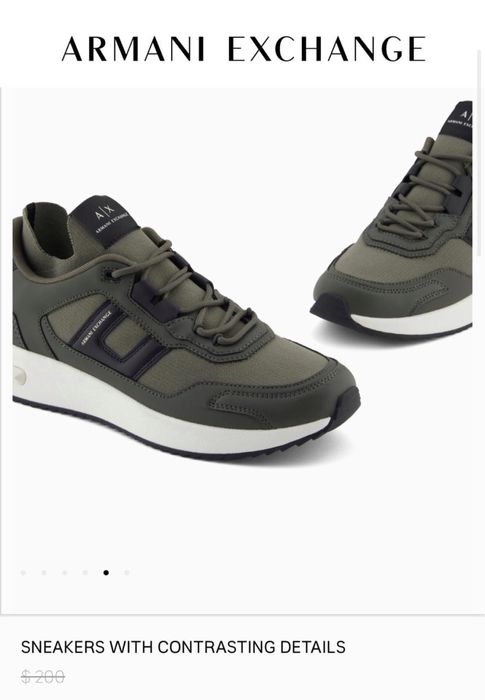 Оригинал Armani Exchange мужские кроссовки