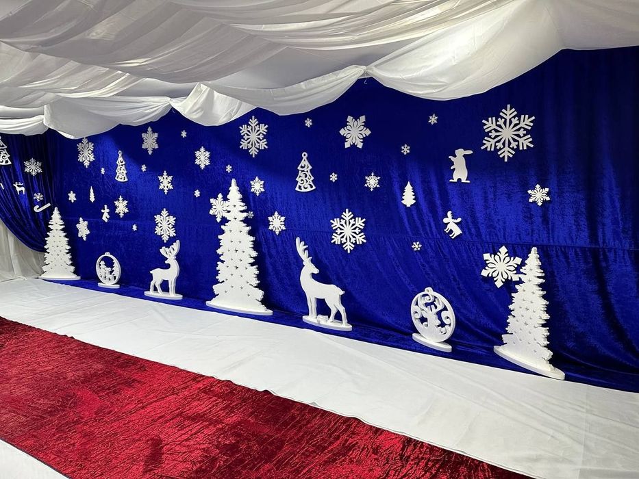 Новогодний декор из пенопласта