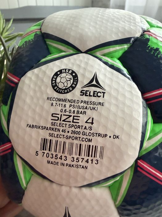 Minge Fotbal Select Brillant Super Mărimea 4 (Originală, Cusută Manual)