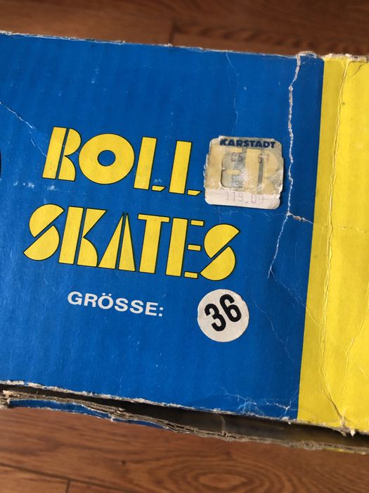 Patine cu rotile retro piele Roller Skates Germany mărime 36